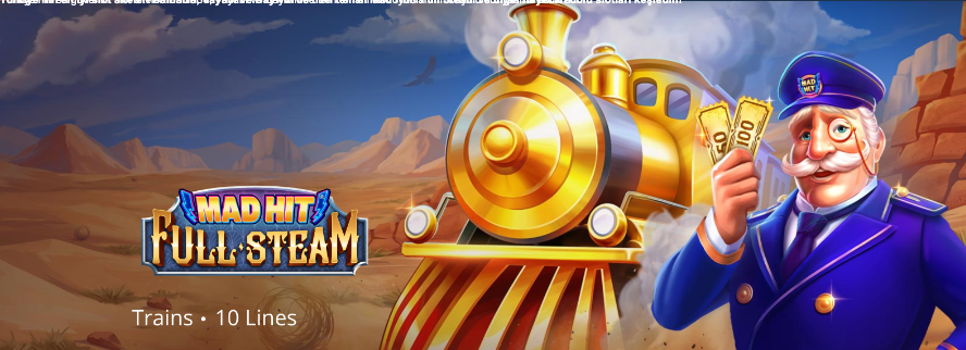 Türkiye’nin en iyi slot siteleri BahisBu, Vayabi ve Baywin’de tren temalı Mad Hit® Full Steam ve diğer heyecan dolu slotları keşfedin! Thumbnail